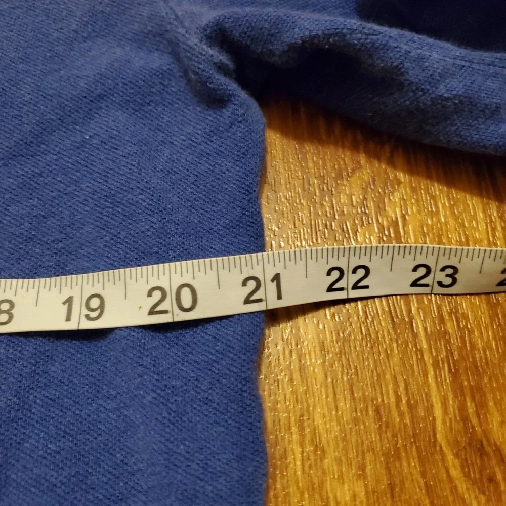 Vtg Polo Ralph Lauren Polo‎ Shirt Men Medium Blue Long Sleeve Orange Pony Preppy